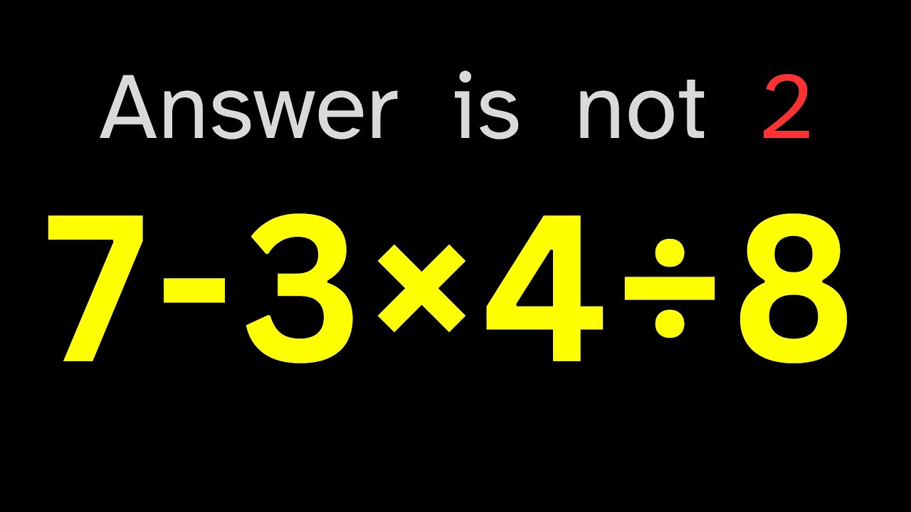 The 4th Grade Math Problem That Nobody Can Solve!