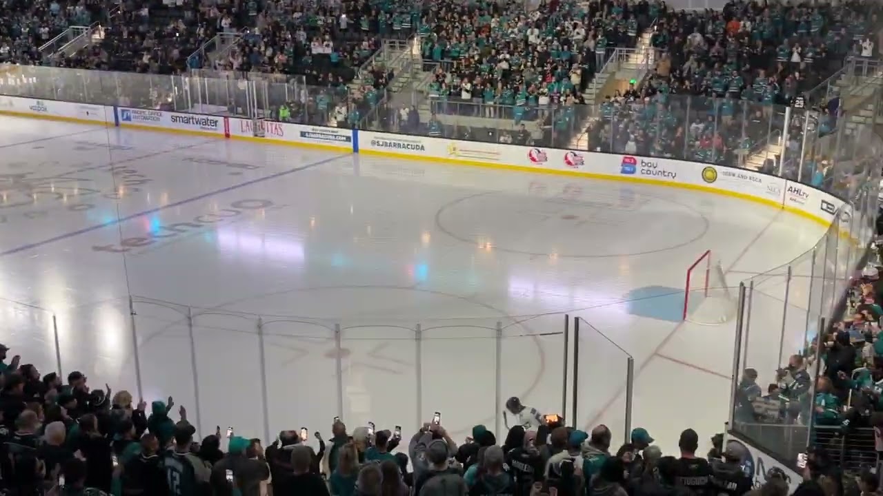 LA Kings vs San Jose Sharks Game Used puck 2-9-2021 Patrick Marleau's 1734  Milestone Game.