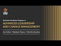 Advanced leadership and change management  iim visakhapatnam