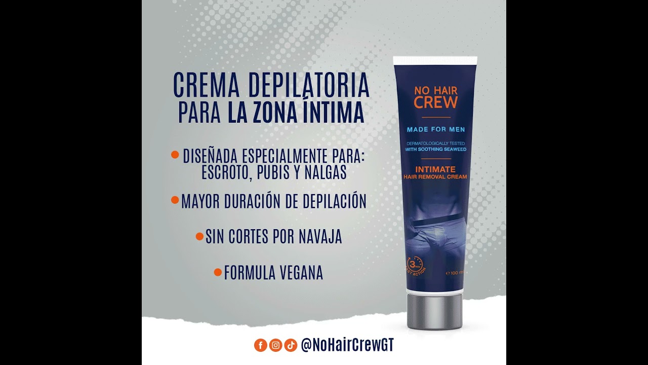 Crema depilatoria íntima masculina 