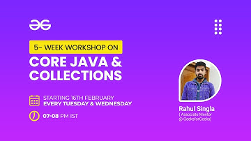 Workshop | Core JAVA & Collections | Week 4 - Day 2