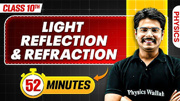 Light - Reflection & Refraction in 52 Minutes || Mind Map Series for Class 10th