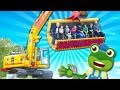 Gecko goes to diggerland  geckos real vehicles  educationals for toddlers