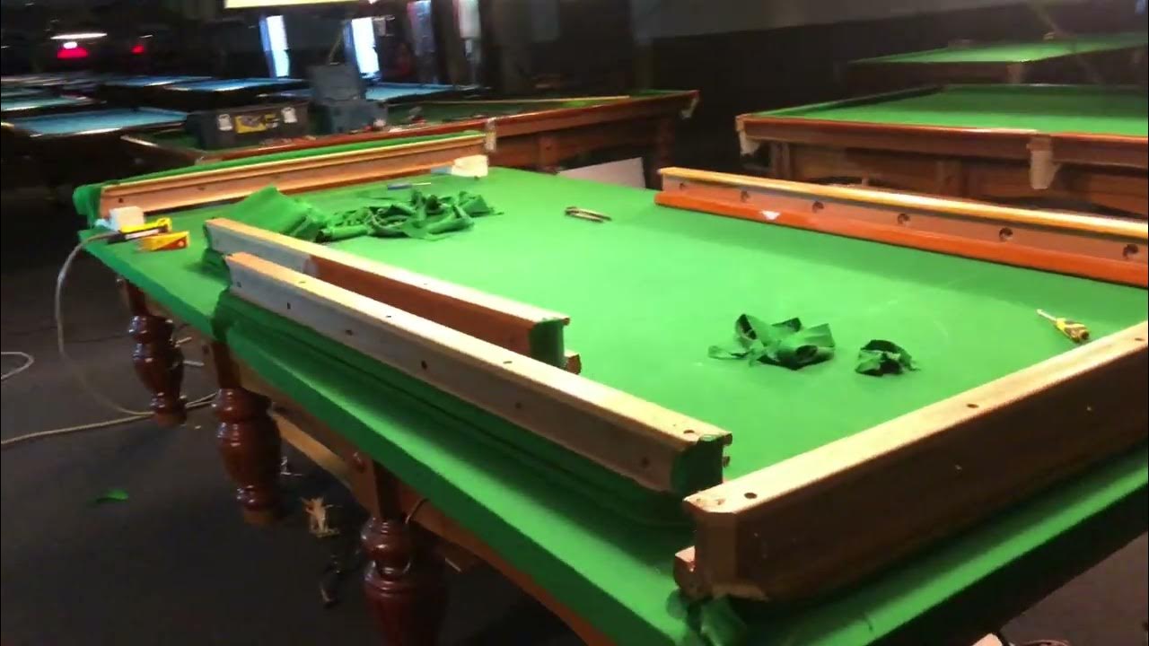 Fitting 12ft snooker tables YouTube