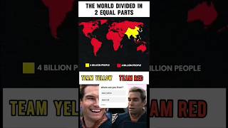 The World Split in Half by Population🌎 #shortvideo Wealth