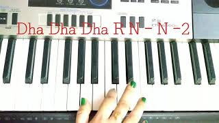 How to play Lakdi ki kathi on Keyboard (tutorial) with notation