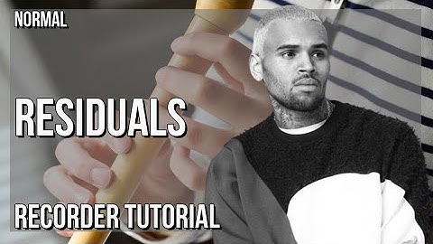 How to play Residuals by Chris Brown on Recorder (Tutorial)