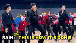 RAIN SHOCKS Young Kpop Idols with his Dance Moves at 40 Years Old! Resimi