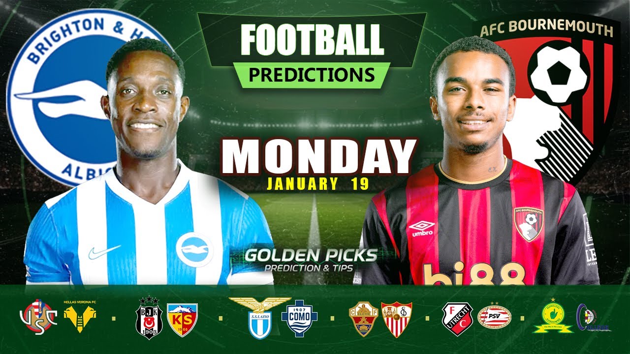 Football Predictions Today 19 January | Possible Scores, Corners & Cards | Golden Picks Plus