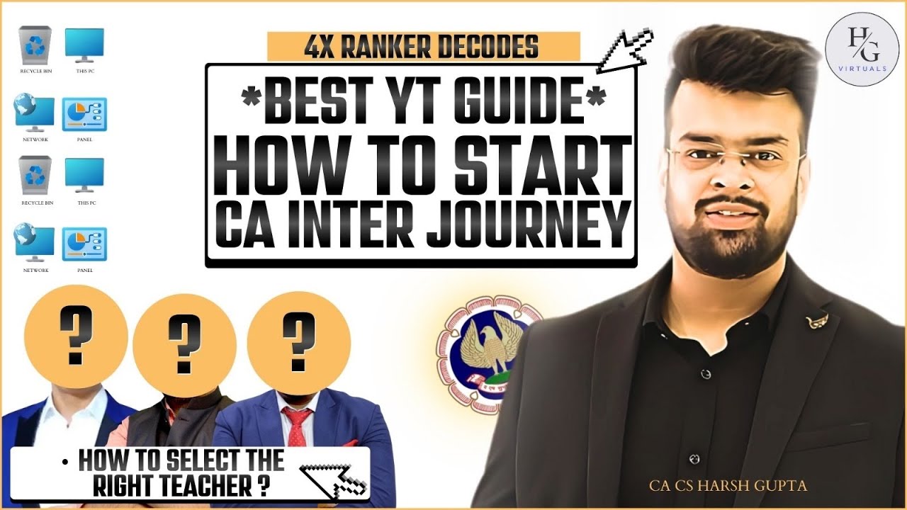 Faculties, G1 vs G2 & Masterplan | CA Inter Ultimate Strategy by a 4x Ranker