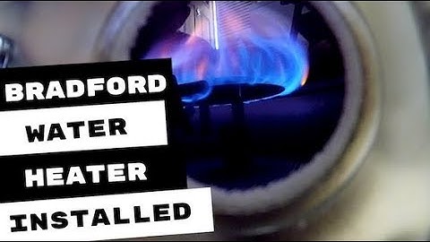 BRADFORD WATER HEATER INSTALL PLUMBING APPRENTICE TIP OF THE DAY