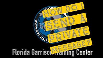 Sending a PM in the Florida Garrison