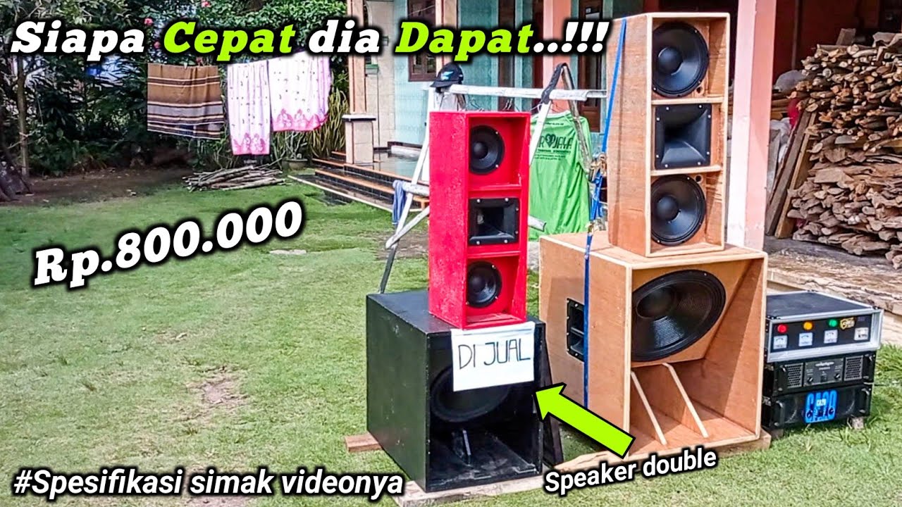 Dijual Murah Miniatur sound system subwoofer 12 inch 800 ribu YouTube