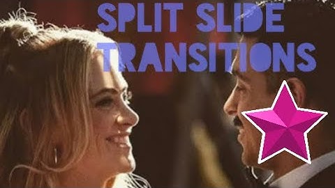 Two Split Slide Transitions, Tutorial on videostar