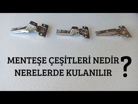 Video: Yarım yüzey menteşe nedir?