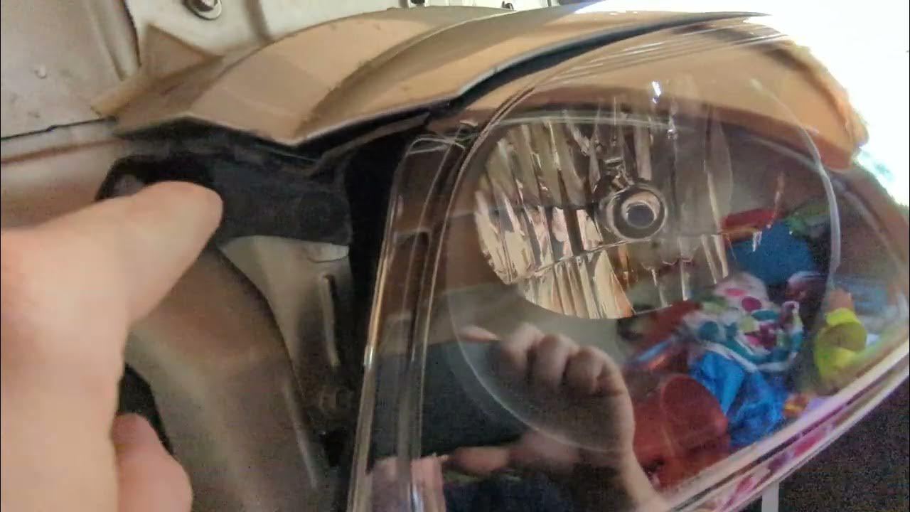 2006 Chevy HHR headlight replacement left and right hand side - YouTube