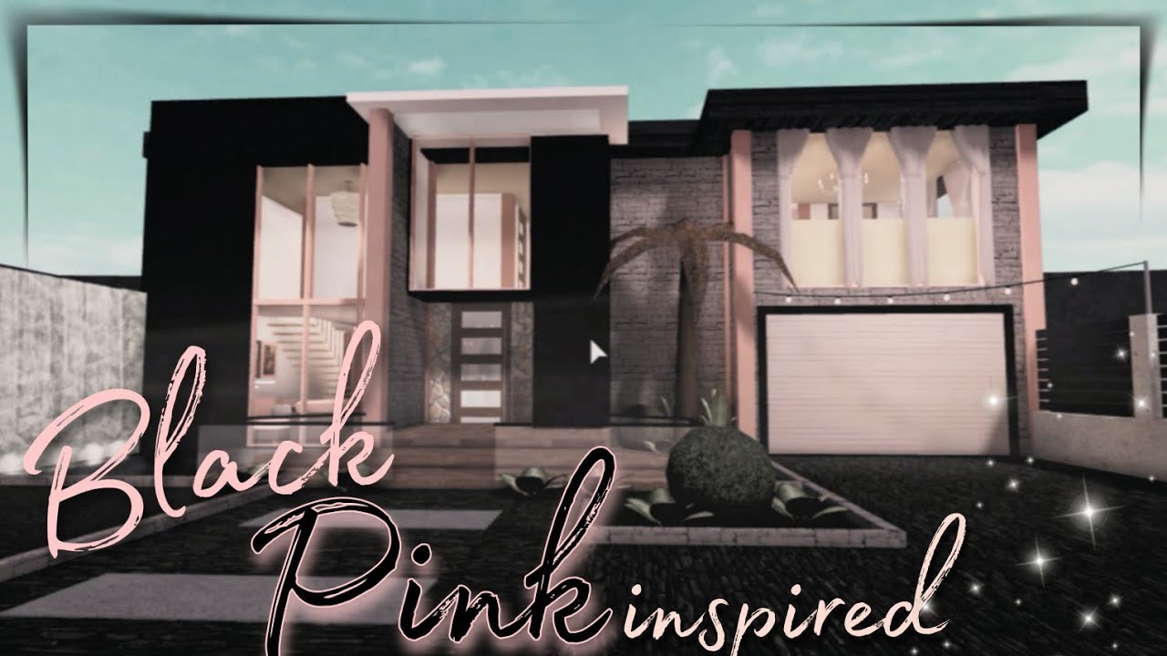 ROBLOX BLOXBURG Black Pink Themed House 🖤💗 YouTube