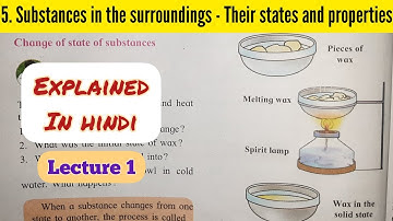 6th Std - Science - Chapter 5 Substances in the surroundings - their states and properties explained
