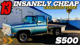 Shocking Craigslist Finds! 13 Classic Cars at Crazy Low Prices!