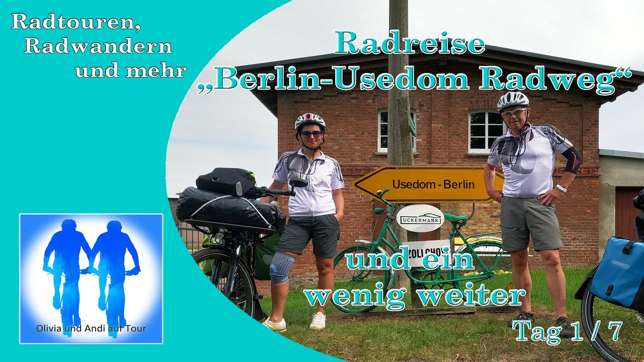 Radreise auf dem Berlin-Usedom Radweg - 1. Tag  # 4K