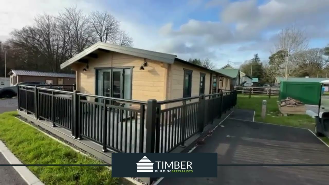 Log Cabin Walkthrough - 12m x 6m at Bisley Shooting range