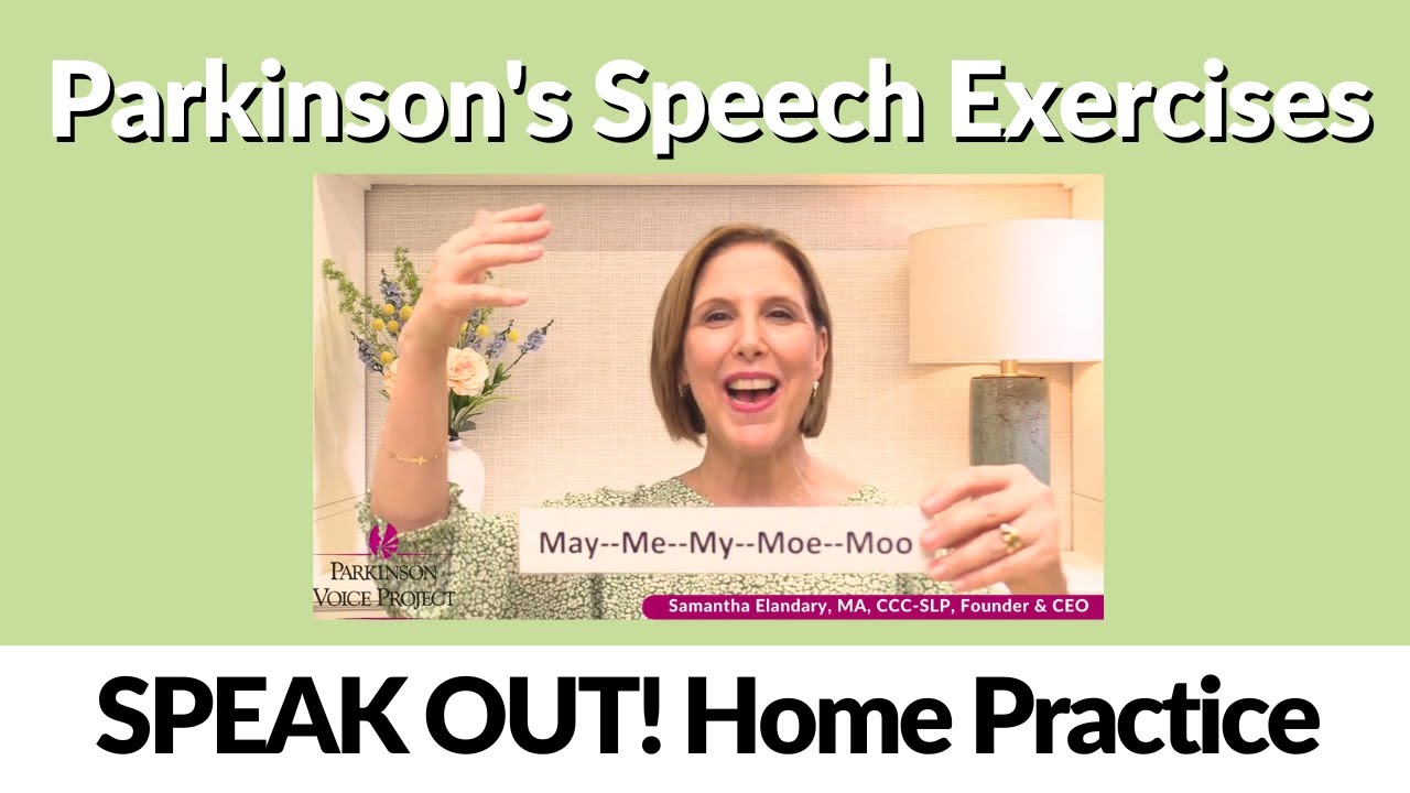 9/8/2023 Parkinson's Speech Exercises Lift & SPEAK OUT! YouTube