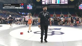 130 lbs 16U Girls 7th Place Match - USMC Junior Nationals | Kyah Leyba  vs Corabella Wesley