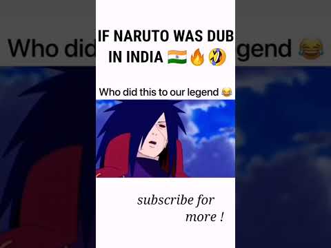 Naruto Indian Dub 🇮🇳🔥🤣Naruto Hindi Dub 🇮🇳🔥😂#naruto #anime #animememes #narutomemes