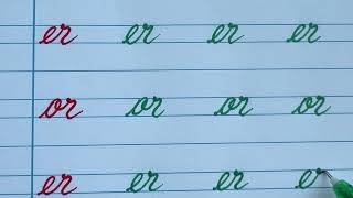 Beautiful Cursive Writing Style | How to Join Letters in English | Handwriting Practice