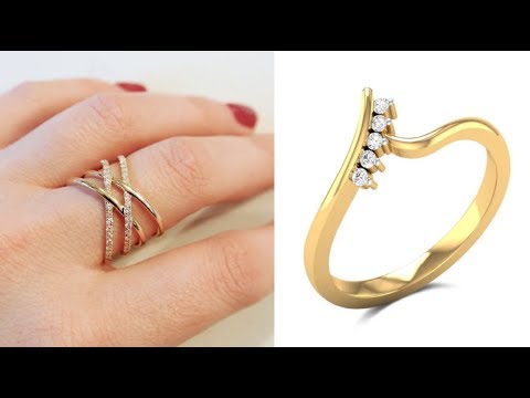 Latest Daily Wear Gold Rings Designs With Stones For Women | Awesome 22k...  | Gold ring designs, Ring designs, 22k gold ring