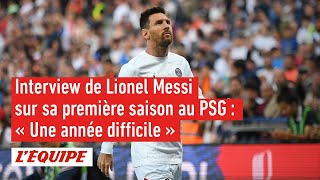 Lionel Messi : « Une année difficile » - Football