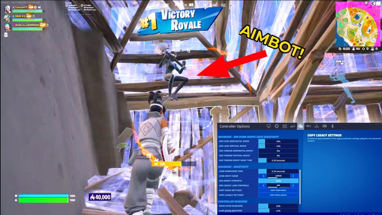 New *BEST* Controller Fortnite Settings/Sensitivity LINEAR *AIMBOT* - Chapter 4 - PS5/XBOX/PC