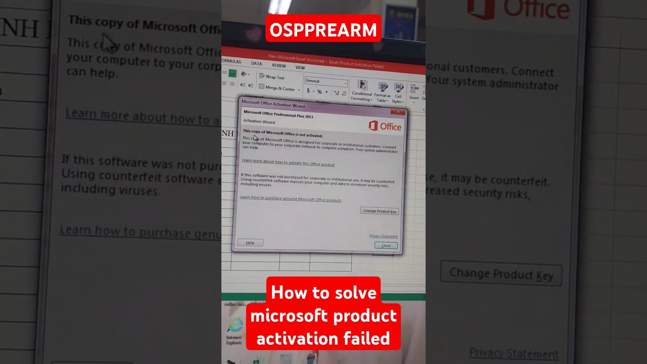 How to solve microsoft product activation failed!