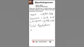 Class 5 Maths - Subtraction Problem  - English Medium #pushtakagnanam #subscribe #maths #class5maths