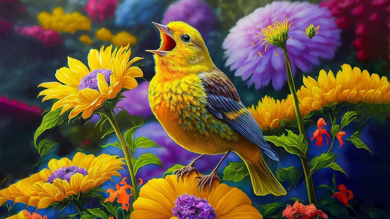 Bird Singing Sounds Soothing sounds nature, chirping of birds helps ...