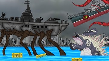 SCP-5050 vs SCP-4217 vs WHALE GODZILLA | EPIC BATTLE!! : PiKKY GODZILLA