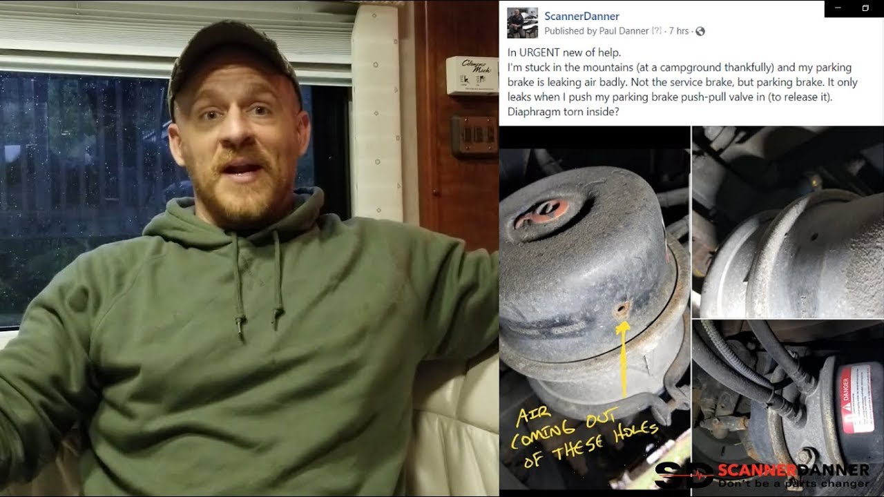 Parking Brake Air Leak Field Repair! 2001 American Coach Spartan