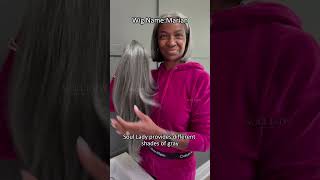 WIG MARIAN! TRY A SALT&PEPPER COLOR HEADBAND HUMAN HAIR WIG WITH ME!#saltandpepperwig #soulladywigs