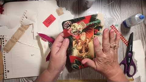 Throwback using Christmas Cards in junk journals.