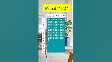 find 12 in 6 seconds!! #iqtest #challenge #iqquest