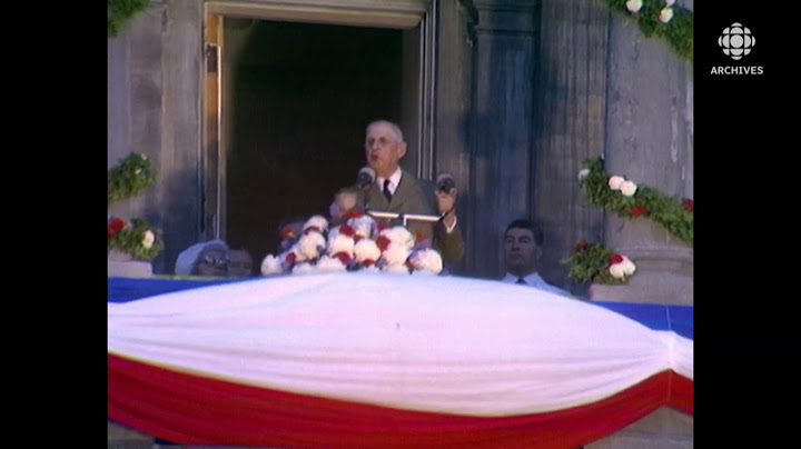 Le 24 juillet 1967, le général de Gaulle en discours à Montréal déclare «Vive le Québec libre!»