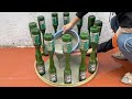 Amazing Glass Bottle Art / Beautiful Glass Bottle Decoration Ideas / Make Coffee Table For You .
