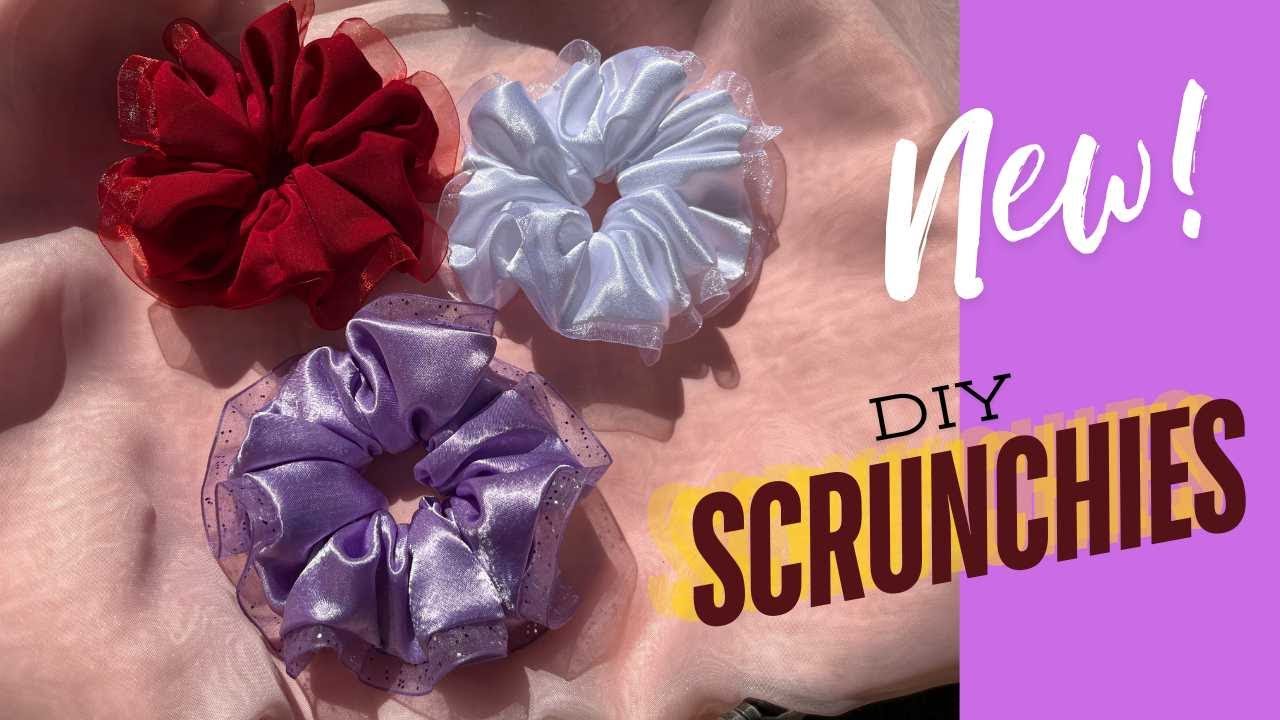 DIY A Scrunchie with Ribbon, #diy , #scrunchies , #sewing - YouTube