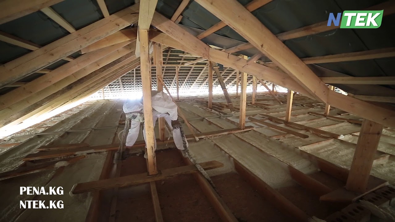 Утепление чердака от компании NTek/ Чатырды жылуулоо