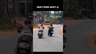 Heavy Rider Aunty #rider #kerala #bike #respect #women #accidentnews #karnataka #mysore #shorts #yt