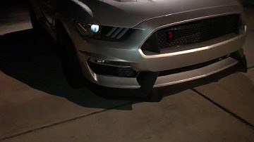 MP Concepts Shelby GT350 front bumper kit on 2016 Mustang GT.