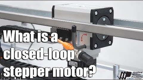 What is a closed-loop stepper motor?