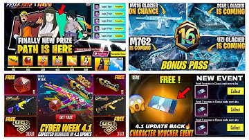 4.1 NEXT PRIZE PATH IN BGMI🔥| A16 ROYAL PASS REWARDS BGMI😍| CYBER WEEK 4.1😱|CHARACTER VOUCHER EVENT✅