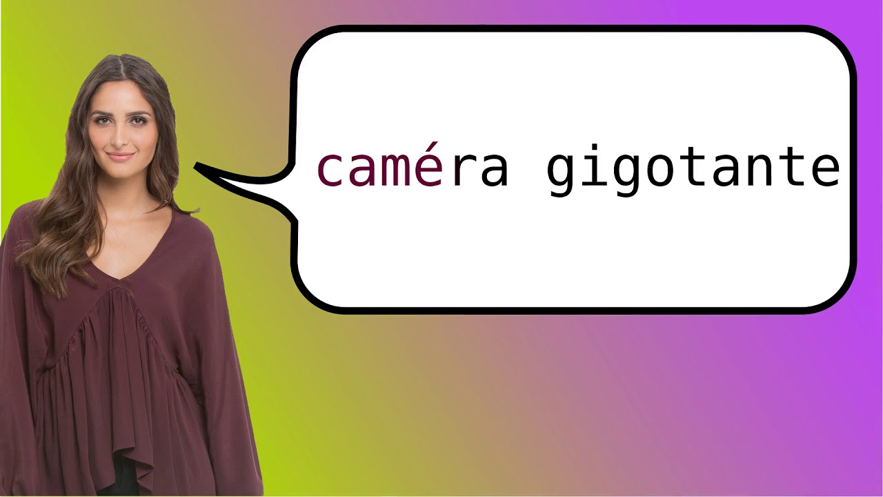 How to say 'handheld camera' in French? - YouTube