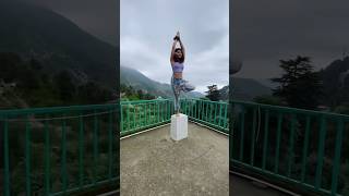 Yoga On Himalayas | Tree Asna Pose | Anisha__Luz Yogini